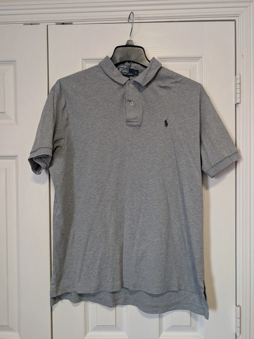 Ralph Lauren Gray Polo with Navy Pony